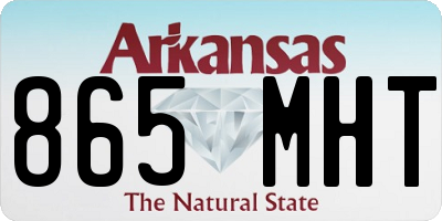 AR license plate 865MHT