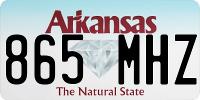 AR license plate 865MHZ