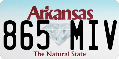 AR license plate 865MIV