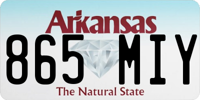 AR license plate 865MIY