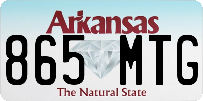 AR license plate 865MTG