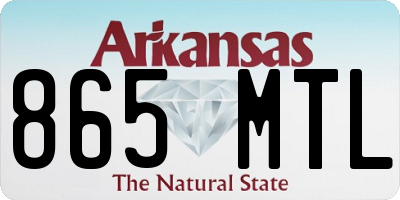 AR license plate 865MTL