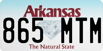 AR license plate 865MTM
