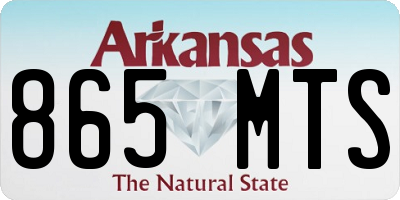 AR license plate 865MTS