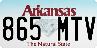 AR license plate 865MTV