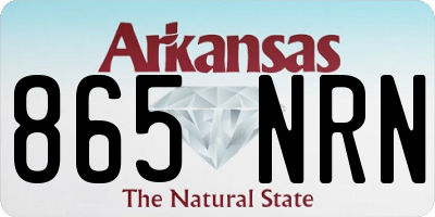 AR license plate 865NRN