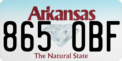 AR license plate 865OBF