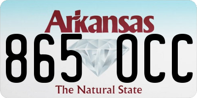 AR license plate 865OCC