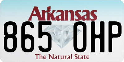 AR license plate 865OHP