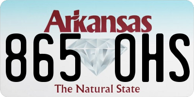 AR license plate 865OHS