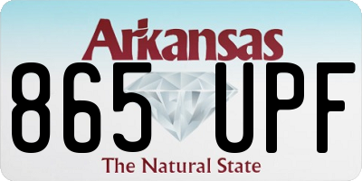 AR license plate 865UPF
