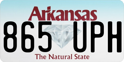 AR license plate 865UPH