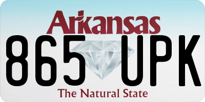 AR license plate 865UPK