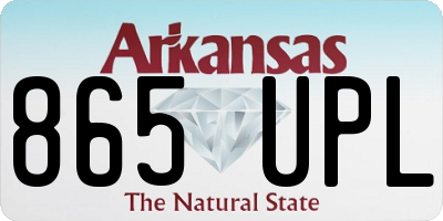 AR license plate 865UPL