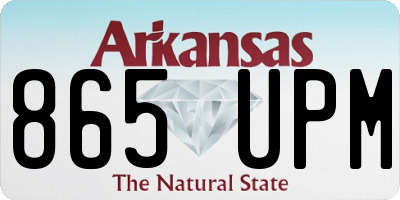 AR license plate 865UPM