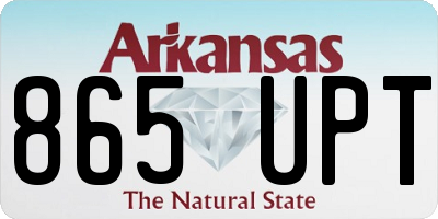 AR license plate 865UPT