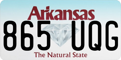AR license plate 865UQG