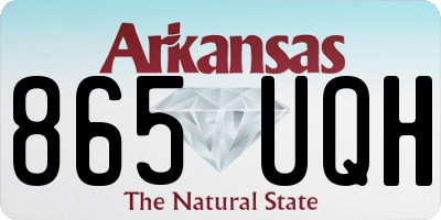AR license plate 865UQH