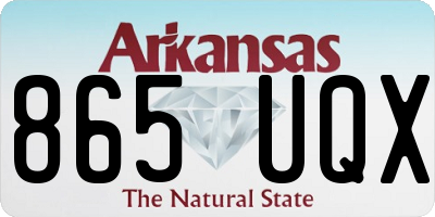 AR license plate 865UQX