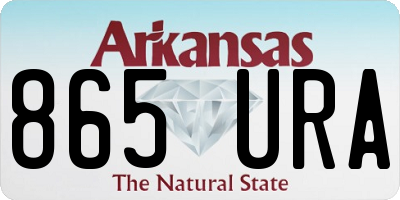 AR license plate 865URA