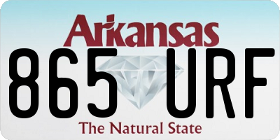 AR license plate 865URF