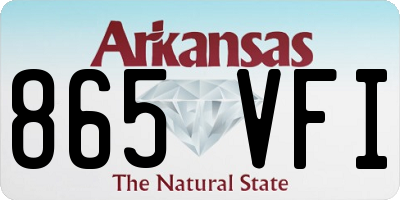 AR license plate 865VFI