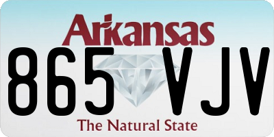AR license plate 865VJV