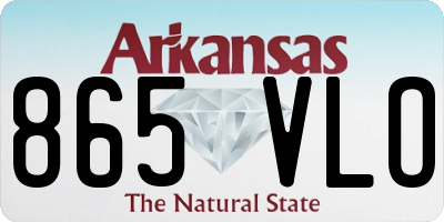 AR license plate 865VLO