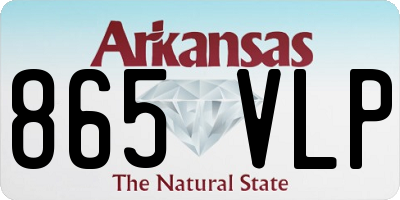 AR license plate 865VLP