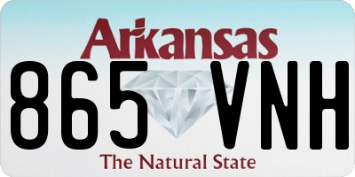 AR license plate 865VNH