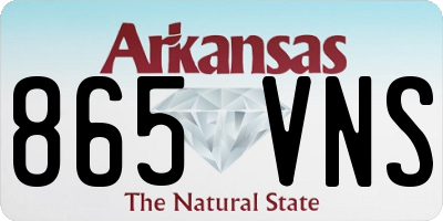 AR license plate 865VNS