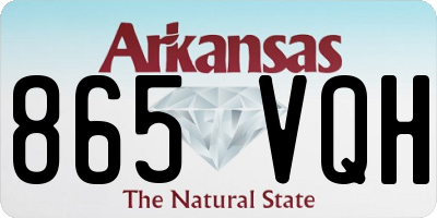 AR license plate 865VQH