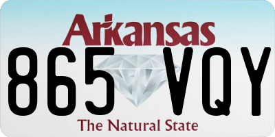 AR license plate 865VQY