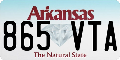 AR license plate 865VTA