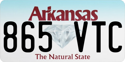 AR license plate 865VTC