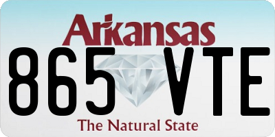 AR license plate 865VTE