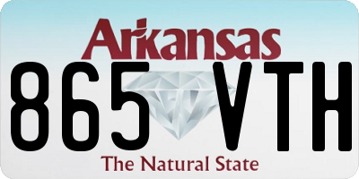 AR license plate 865VTH