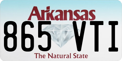AR license plate 865VTI