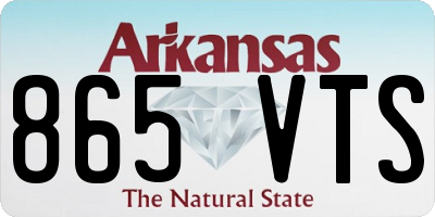 AR license plate 865VTS