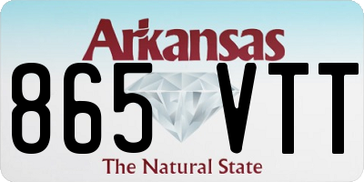 AR license plate 865VTT