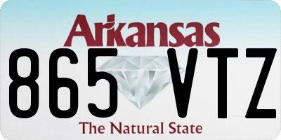 AR license plate 865VTZ