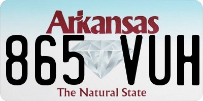 AR license plate 865VUH