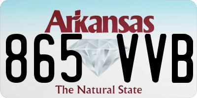 AR license plate 865VVB