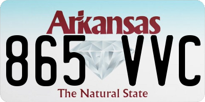 AR license plate 865VVC