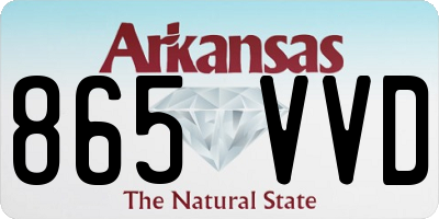 AR license plate 865VVD