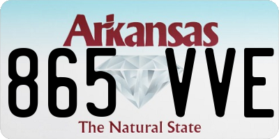 AR license plate 865VVE