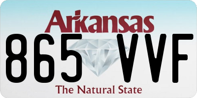 AR license plate 865VVF