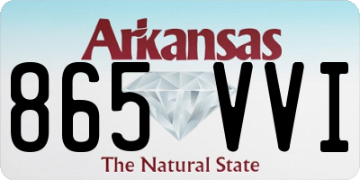AR license plate 865VVI