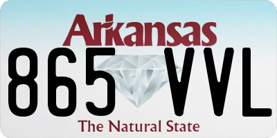 AR license plate 865VVL