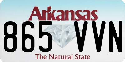 AR license plate 865VVN